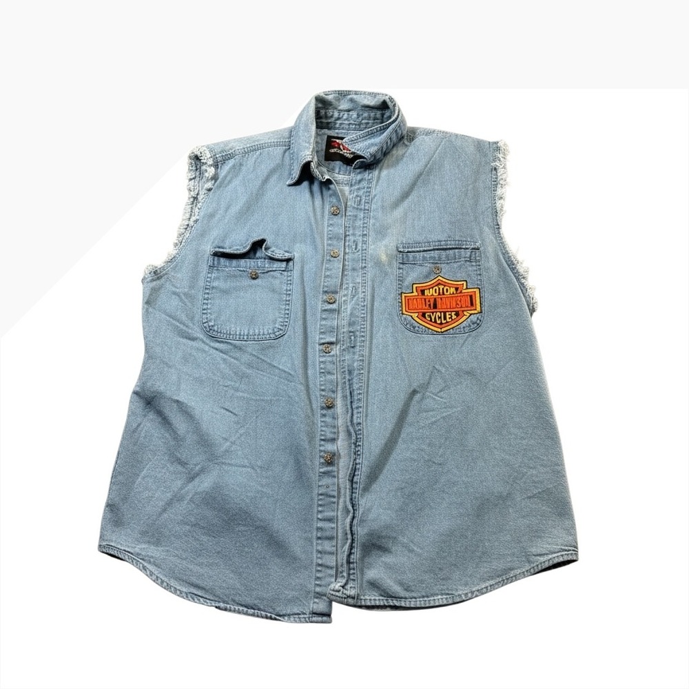 V-Twin Motorcycle Apparel Harley-Davidson Denim Cut Off